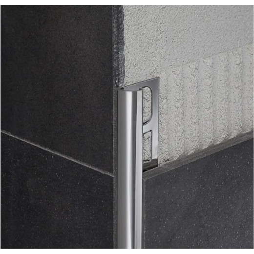 ProfilPas Profilé quart de rond 11mm gris brillant