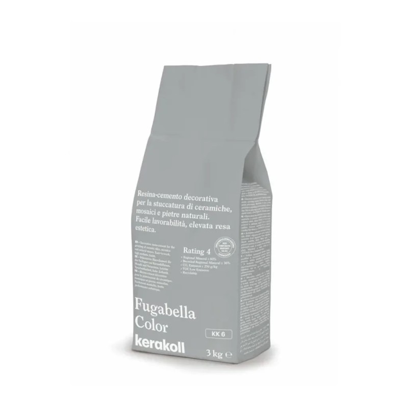 Joint carrelage gris, Fugabella color KK6, 3kg, Kerakoll
