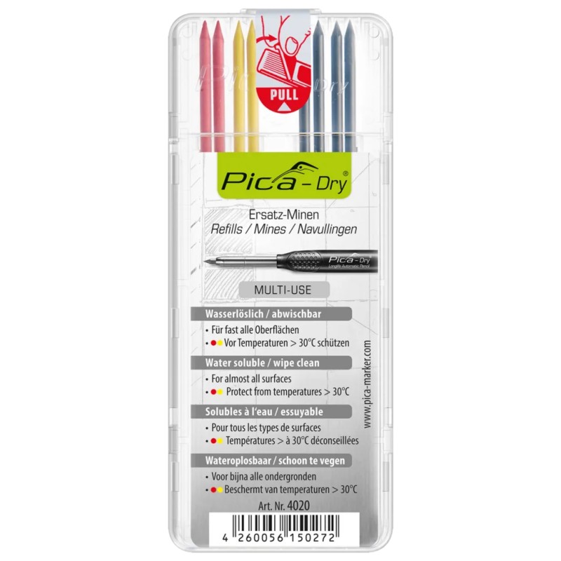 Pica Recharge de mines couleurs Dry