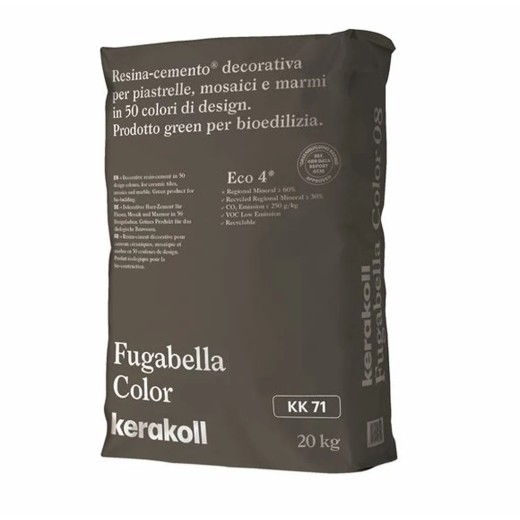 Joint carrelage, marron foncé, Fugabella color KK71, 20kg, Kerakoll