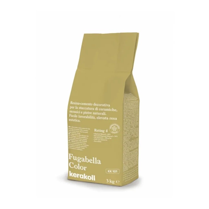 Joint carrelage, jaune, Fugabella color KK101, 3kg, Kerakoll