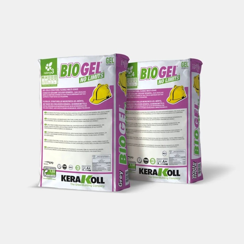 Colle gel carrelage, Biogel No Limit Grise, 25kg, Kerakoll
