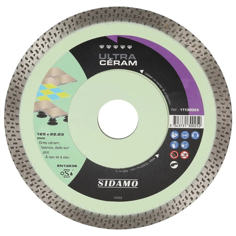 Sidamo Disque diamanté ULTRA Céram Ø 125 mm