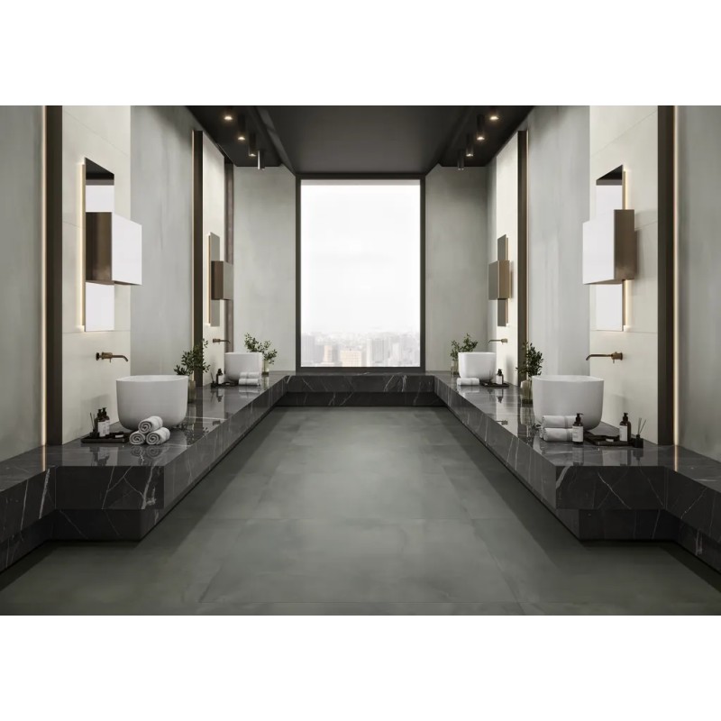 Vulcanica Grafite 120x120  Carrelage Intérieur Métal Rectifié
