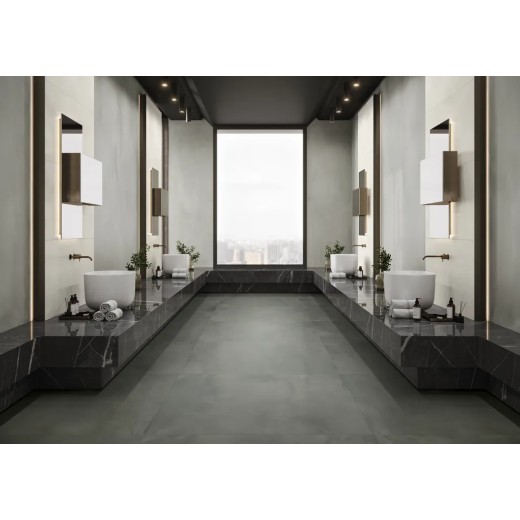 Vulcanica Grafite 120x120  Carrelage Intérieur Métal Rectifié