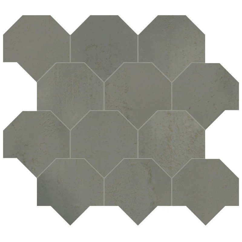 Mosaïque Vulcanica Grafite Scaglie  43,9x49,3 Carrelage Intérieur Métal Non Rectifié 