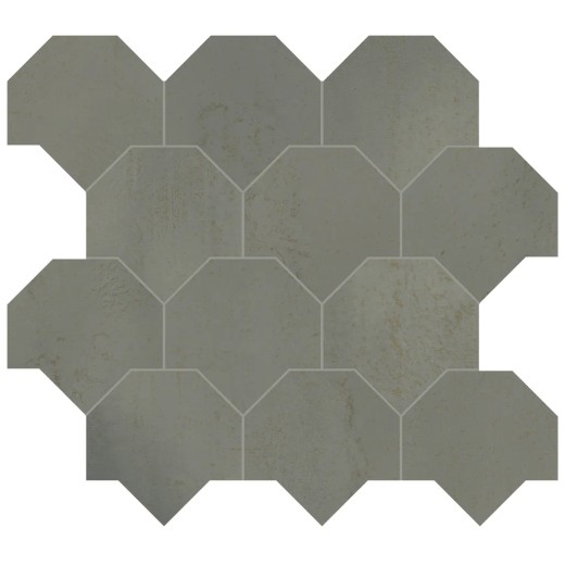 Mosaïque Vulcanica Grafite Scaglie  43,9x49,3 Carrelage Intérieur Métal Non Rectifié 