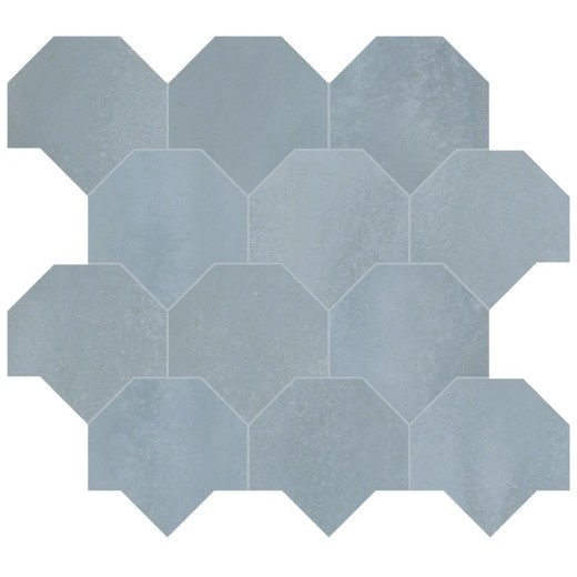 Mosaïque Vulcanica Azul Scaglie  43,9x49,3 Carrelage Intérieur Métal Non Rectifié 