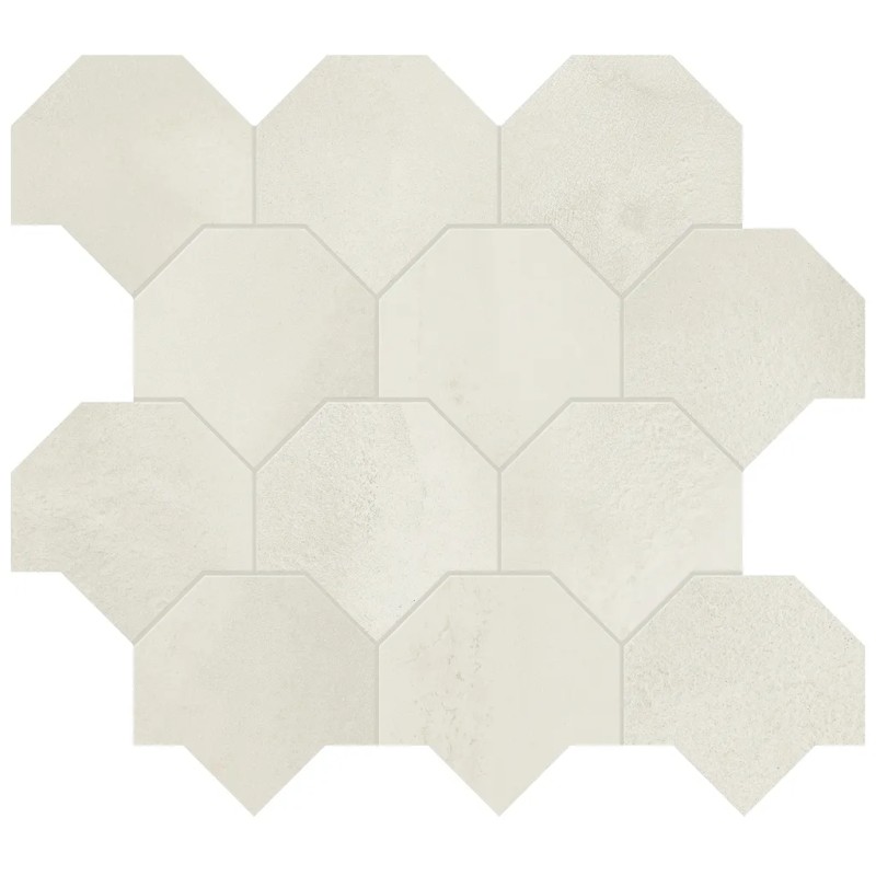 Mosaïque Vulcanica Platino Scaglie  43,9x49,3 Carrelage Intérieur Métal Non Rectifié 