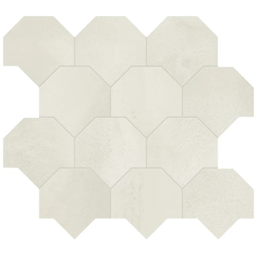 Mosaïque Vulcanica Platino Scaglie  43,9x49,3 Carrelage Intérieur Métal Non Rectifié 