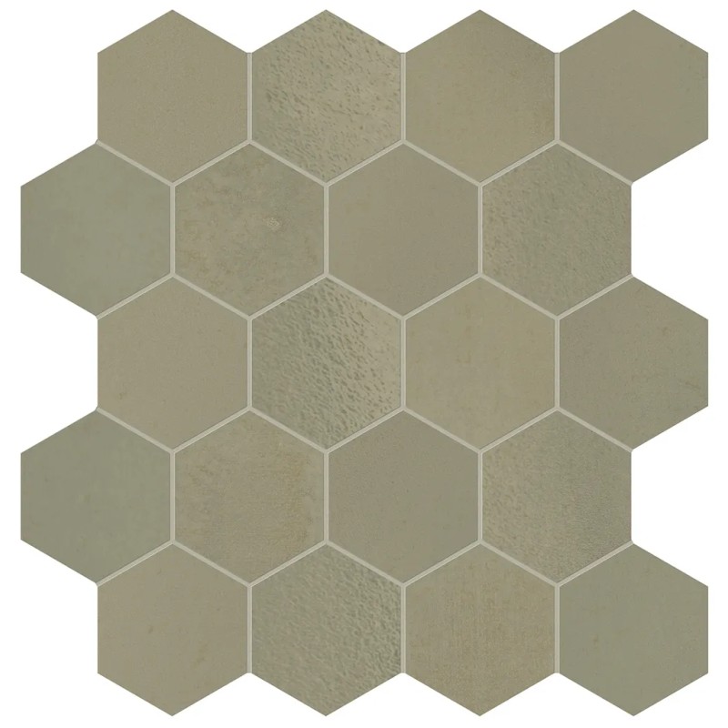 Mosaïque Vulcanica Ottone Esa  31x30,3 Carrelage Intérieur Métal Non Rectifié 
