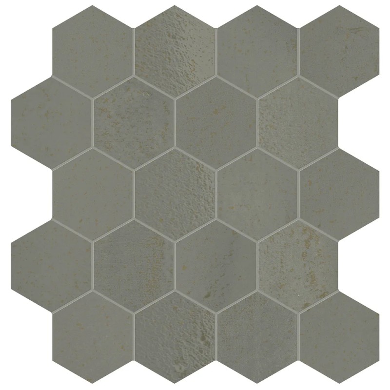 Mosaïque Vulcanica Grafite Esa  31x30,3 Carrelage Intérieur Métal Non Rectifié 