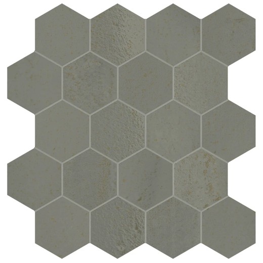 Mosaïque Vulcanica Grafite Esa  31x30,3 Carrelage Intérieur Métal Non Rectifié 