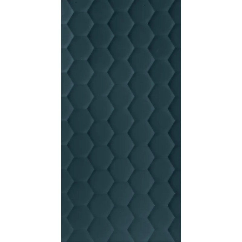 4d.hexagon Deep Blu Matt 40x80  Carrelage Intérieur Béton Rectifié