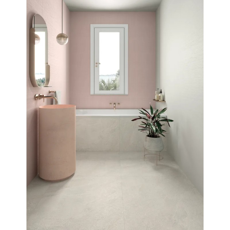 Lilysuite Rose 50x120  Carrelage Intérieur Béton Rectifié