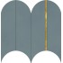 Mosaïque Multiforme Oceano Oro  Volta 38x31,5 Carrelage Intérieur Béton Non Rectifié 