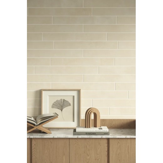 Longarine Brio Avena 7,5x60 Carrelage Intérieur Béton Non Rectifié 