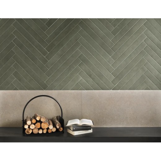 Longarine Brio Mirto 7,5x60 Carrelage Intérieur Béton Non Rectifié 