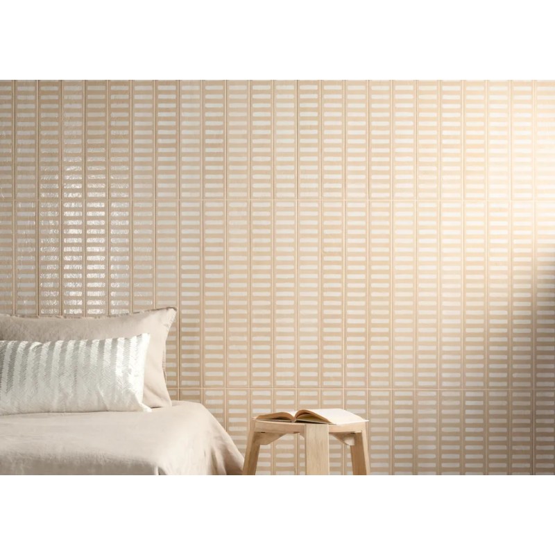 Longarine Calcecreta Manto Bisque 7,5x60 Carrelage Intérieur Béton Non Rectifié 