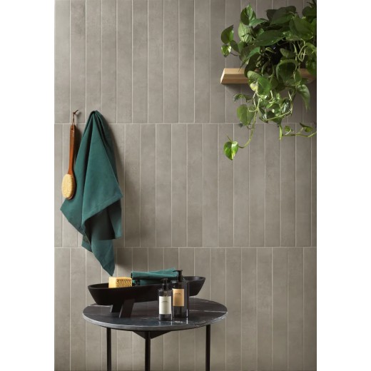 Longarine Brio Pimento 7,5x60 Carrelage Intérieur Béton Non Rectifié 