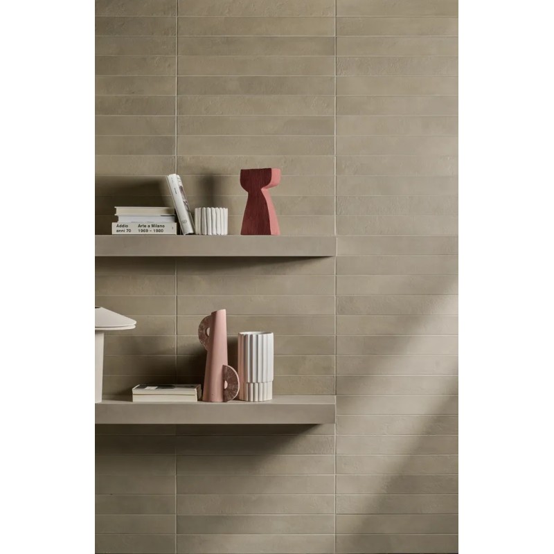 Longarine Calcecreta Selva 7,5x60 Carrelage Intérieur Béton Non Rectifié 