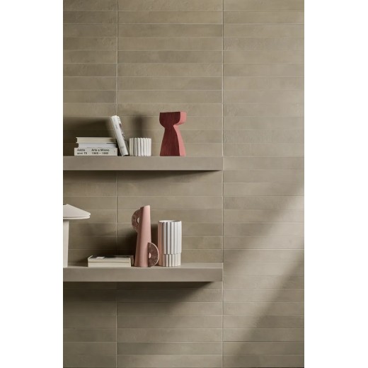 Longarine Calcecreta Selva 7,5x60 Carrelage Intérieur Béton Non Rectifié 