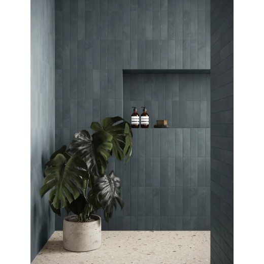 Cera Blu Notte 6x24 Carrelage Intérieur Zellige Non Rectifié 