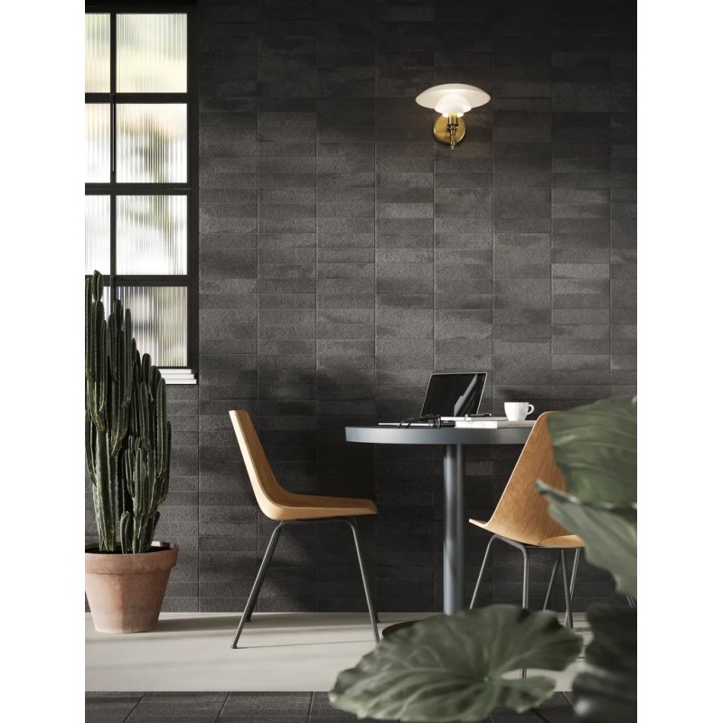 Fornace Nero Fumo 6x24 Carrelage Intérieur Zellige Non Rectifié 