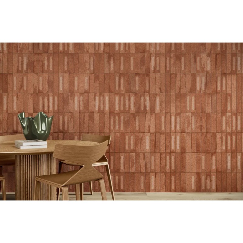 Fornace Formella Rosso Mattone 6x24 Carrelage Intérieur Zellige Non Rectifié 