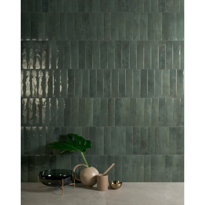 Soda Verde Malva 6x24 Carrelage Intérieur Zellige Non Rectifié 