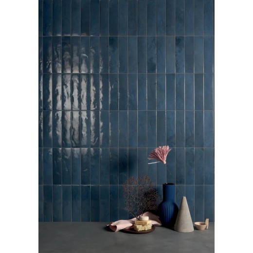 Soda Blu Galassia 6x24 Carrelage Intérieur Zellige Non Rectifié 