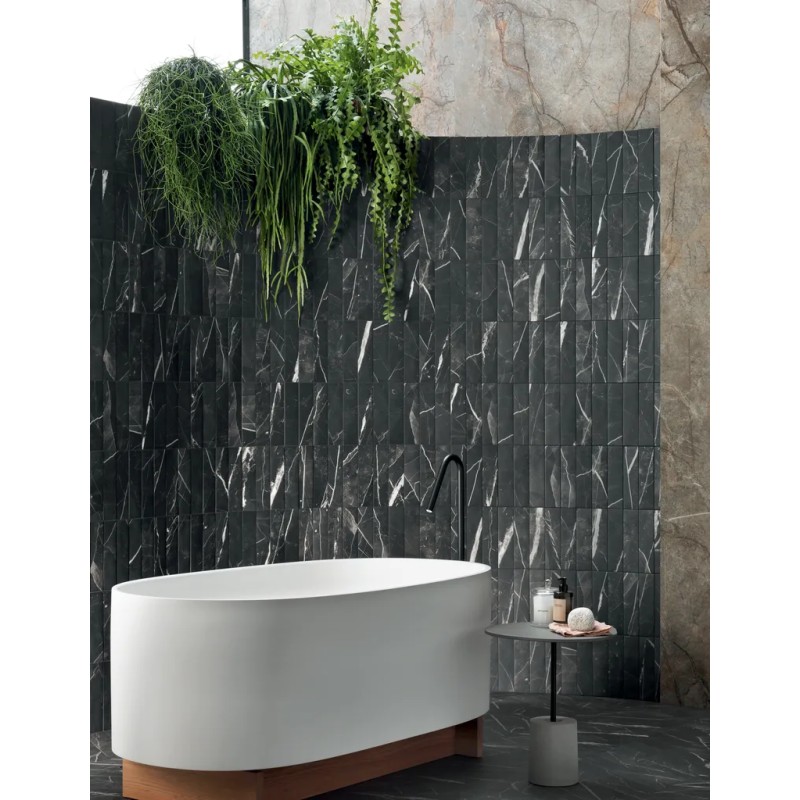 Scultorea Dark Diamond Velvet 6x24 Carrelage Intérieur Zellige Non Rectifié 