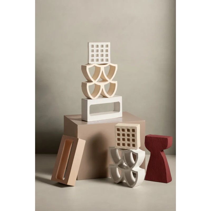 Arialuce Pertuse Bianco Glassa 12x12 Dalle 2cm Reconstitué Non Rectifié