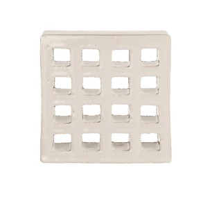 Arialuce Pertuse Bianco Glassa 12x12 Dalle 2cm Reconstitué Non Rectifié