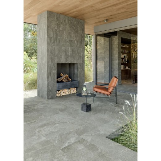 Arkiquartz Titanium Grip 30x60  Carrelage Extérieur Pierre Rectifié