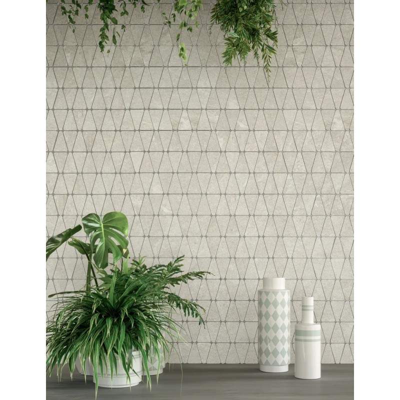 Mosaïque Arkiquartz Arctic Triangle  31x34,5 Carrelage Intérieur Pierre Non Rectifié 