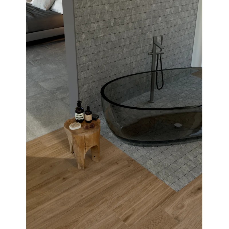 Mosaïque Arkiquartz Graphite Triangle  31x34,5 Carrelage Intérieur Pierre Non Rectifié 