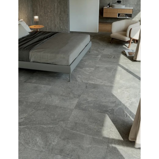 Arkiquartz Graphite 30x60  Carrelage Intérieur Pierre Rectifié