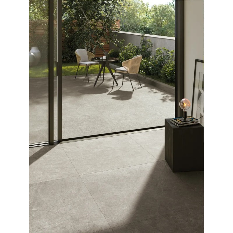 Arkistone Silver 80x80  Carrelage Intérieur Pierre Rectifié