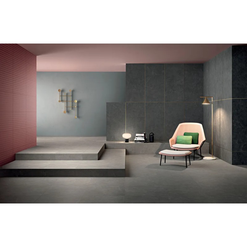 Arkistone Silver Scalino 33x120x4 Carrelage Intérieur Pierre Non Rectifié 