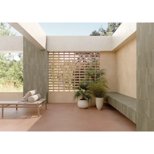 Calcecreta Terracotta Grip 60x120  Carrelage Extérieur Béton Rectifié