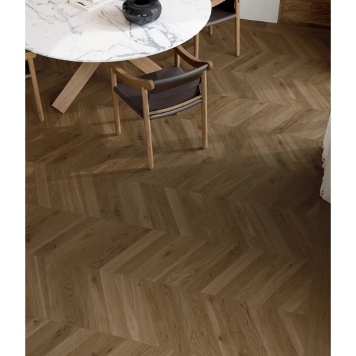 Elisir Royal Castano Chevron A+b 7,5x45 Carrelage Intérieur Imitation parquet Non Rectifié 