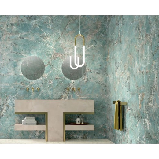 Foyer Royal Green Ama Reflex 120x278  Carrelage Intérieur Marbre Rectifié