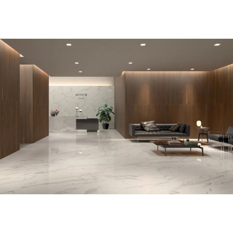 Motif Extra Calacatta Gold Reflex 120x120  Carrelage Intérieur Marbre Rectifié