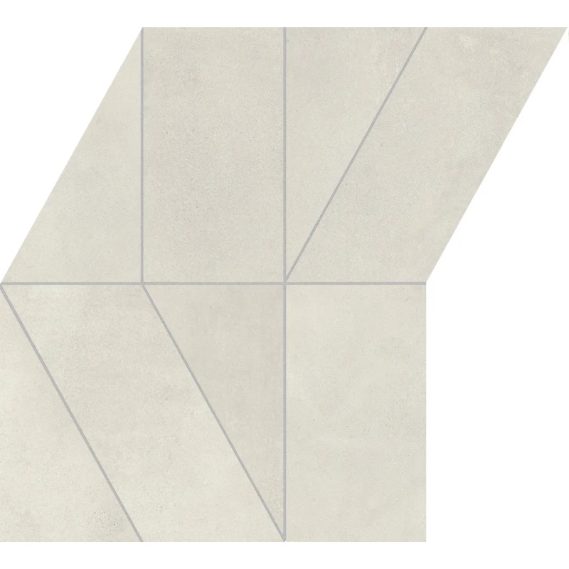 Mosaïque Multiforme Calce  Freccia 24,2x29,1 Carrelage Intérieur Béton Non Rectifié 