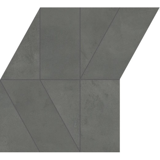 Mosaïque Multiforme Carbone  Freccia 24,2x29,1 Carrelage Intérieur Béton Non Rectifié 