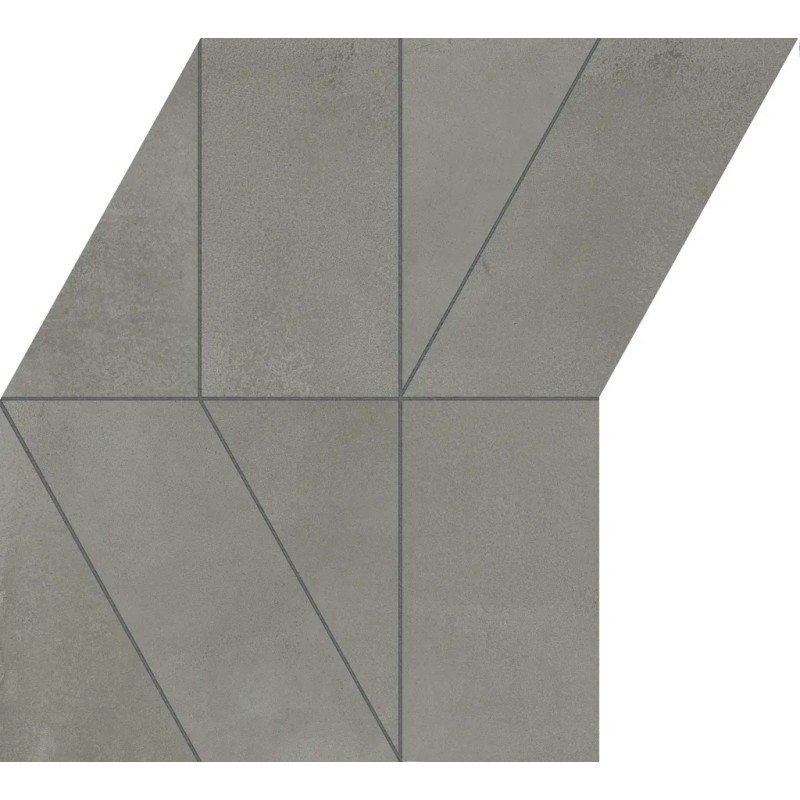 Mosaïque Multiforme Malta  Freccia 24,2x29,1 Carrelage Intérieur Béton Non Rectifié 