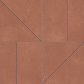Mosaïque Multiforme Dune Zig Marsala  29,2x29,2 Carrelage Intérieur Béton Non Rectifié 