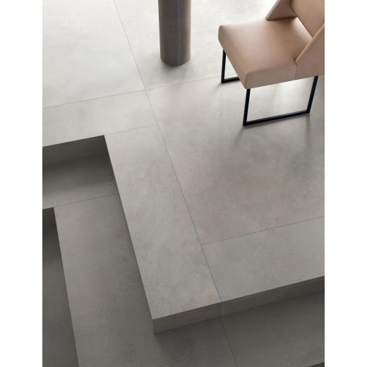 Phase Grey Ang.scalino Sx 33x120x4 Carrelage Intérieur Béton Non Rectifié 