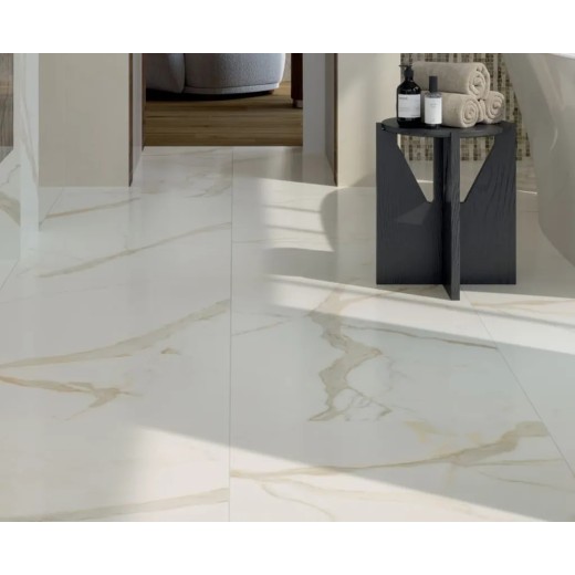 Scultorea Calacatta Oro Fino Velvet 60x120  Carrelage Intérieur Marbre Rectifié